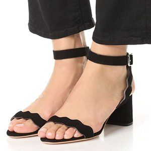 Loeffler Randall Emi City Black Suede Sandals